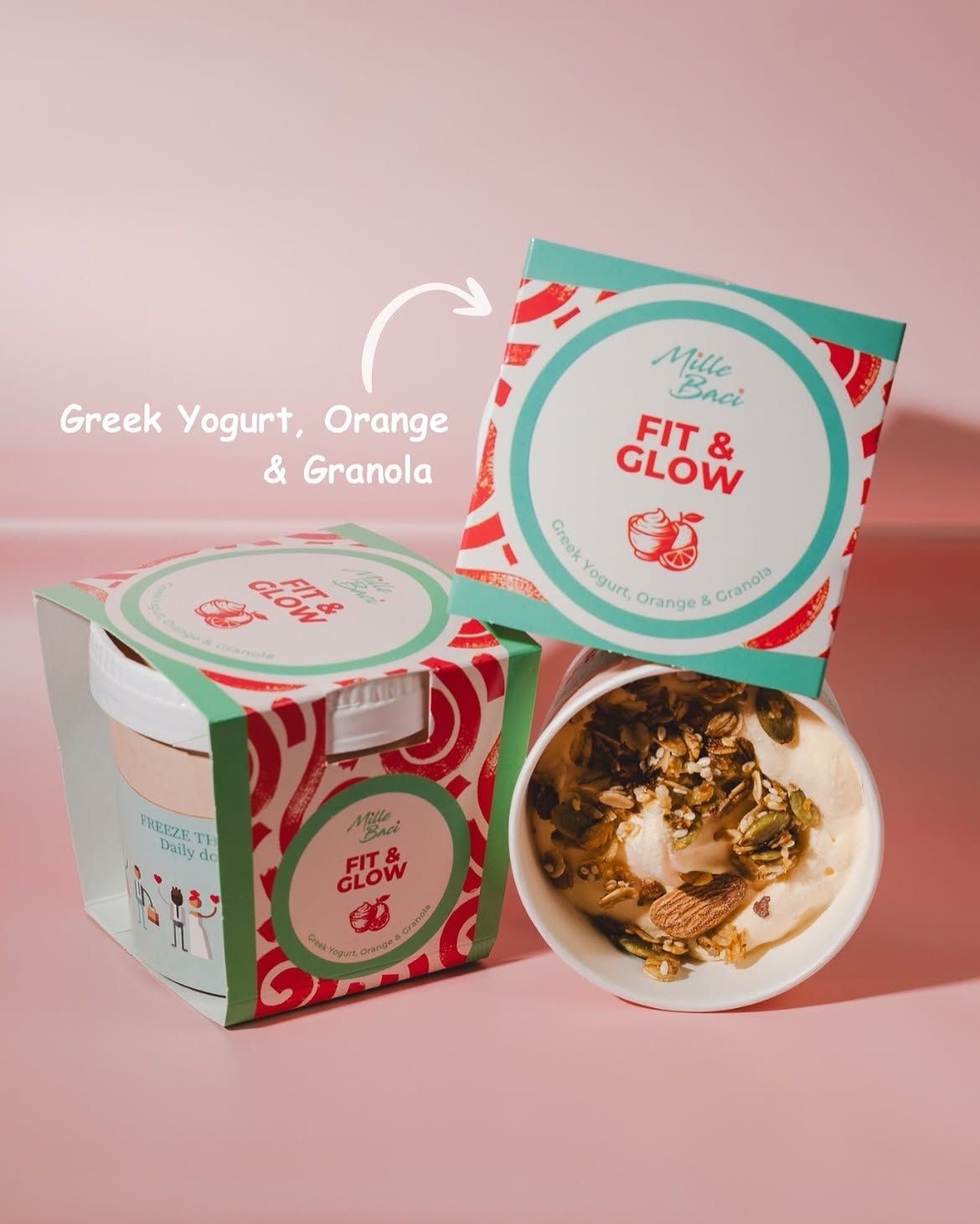 Gelato pakovanje spremno za serviranje